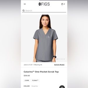 FIGS scrub top
